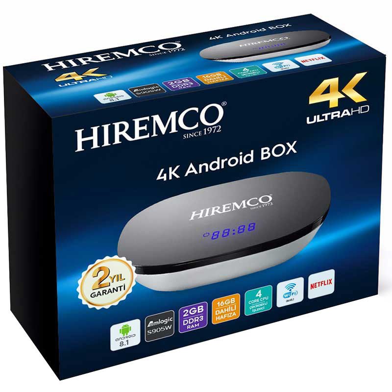 Hiremco Smart 2 4K UHD Android Tv Box